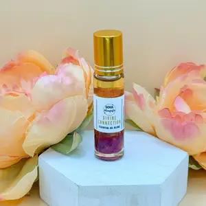 SOUL Manifesta Divine Connection Essential Oil Blend Comfort Aroma Aromatherapy Wellness Therapeutic Peony Flowers natural focus