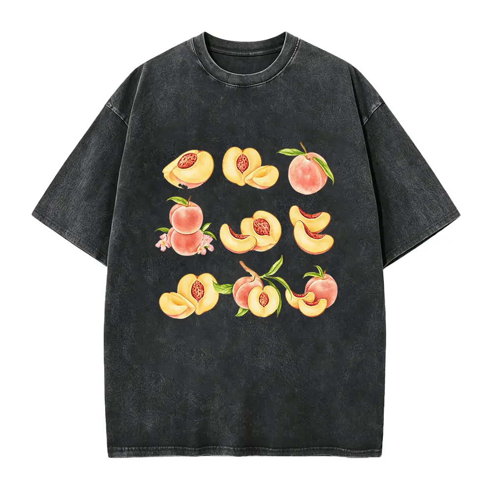 Peach T-Shirt Vintage Graphic Fruit Shirt Aesthetic Fruit Shirt Boho Shirt Fruit Tee Peach Shirt Peach Graphic T-Shirt Gift