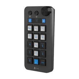 N1 Desktop Assistant AJAZZ Controller Keyboard Computer Desktop One click Open Programmable Shortcut Key Integrated Live Console Desktop Live Assistant Anchor Assistant Suitable for Live Content Creation Multimedia Office