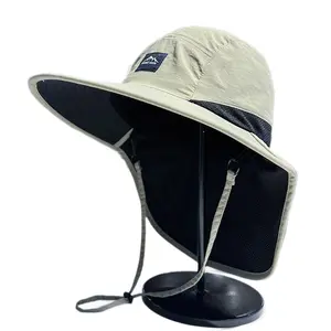 Hot-selling 2026 new summer sun protection fisherman hat, large brim sun hat, outdoor breathable quick-dry, unisex
