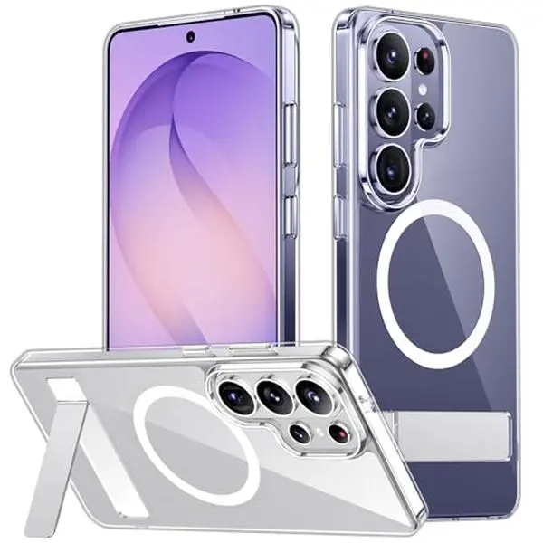 SPIDERCASE for Samsung Galaxy S26 Ultra Case,Built-in Stand,Clear