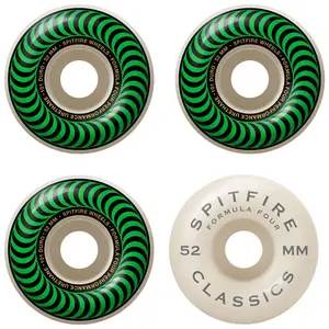 Spitfire Wheels F4 Classics 101A Green/White 52mm