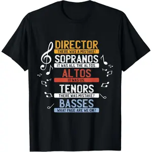 Choir Joke Shirt | Funny Music Singing Tee | Men Women  T-Shirt Graphic tees