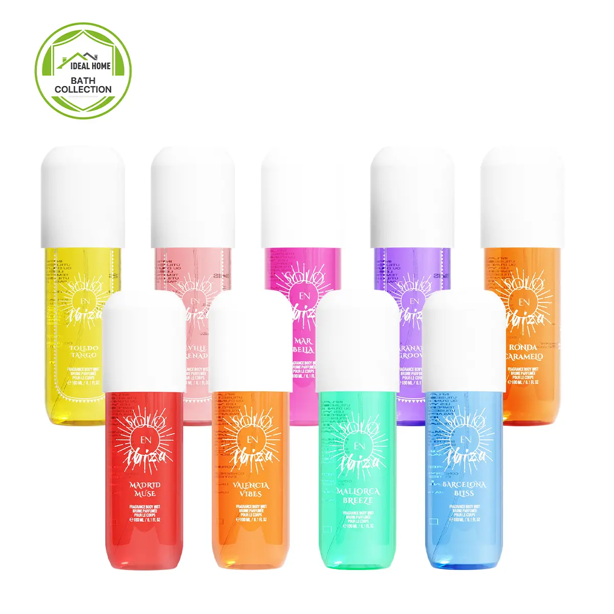 SOLO EN IBIZA Resort Collection Room Spray & Linen Spray, Luxury Home Fragrance Mist, Air Freshener & Fabric Refresher for Bedroom, Bathroom & Living Room