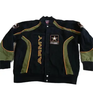 Vintage Y2K NASCAR U.S. Army Racing Jacket Size Large L