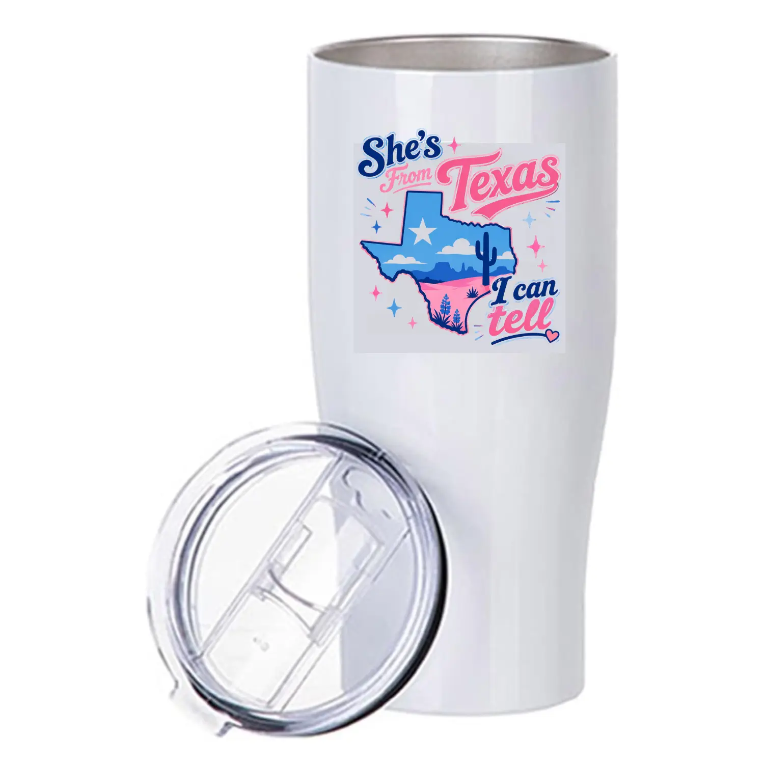She's From Texas Tumbler (Multiple Designs/Colors)