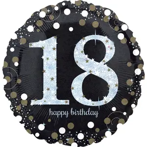 Sparkling 18th Birthday Metallic Foil Balloon