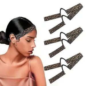 3pcs Lace Melting Band，Elastic Bands for Wigs - Lace Melting, Edge Wrap to Lay Edges,Ear Free Elastic Wig Band for Lace Front Wigs Zero Ear Pressusre Melting Edge Band Hair Lace Band