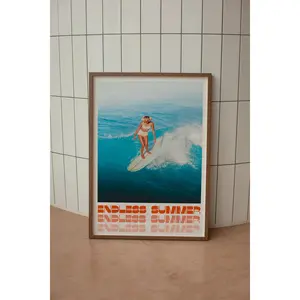 [SALE UP TO 30%] Summer Surf Poster 70s Retro Wall Art Digital Download