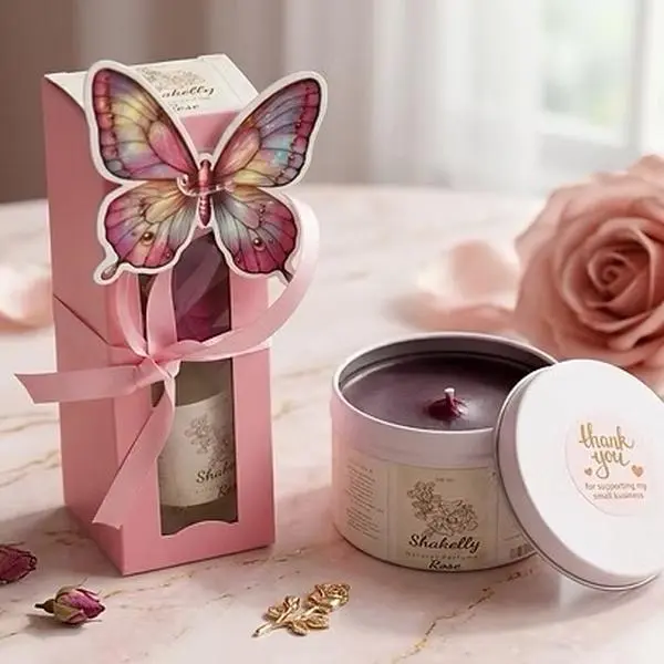 Nubian Queen Rose Luxury Candle & Perfume Gift Set