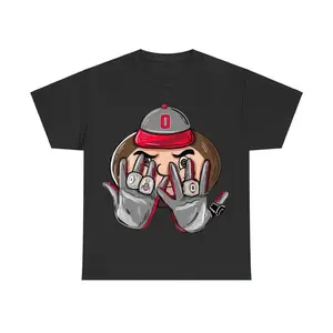 Ohio State Buckeyes Champion Ring Tshirt, College Football Tee, 2025 Playoff National Champions Ring Red Crew, Game Day Wear