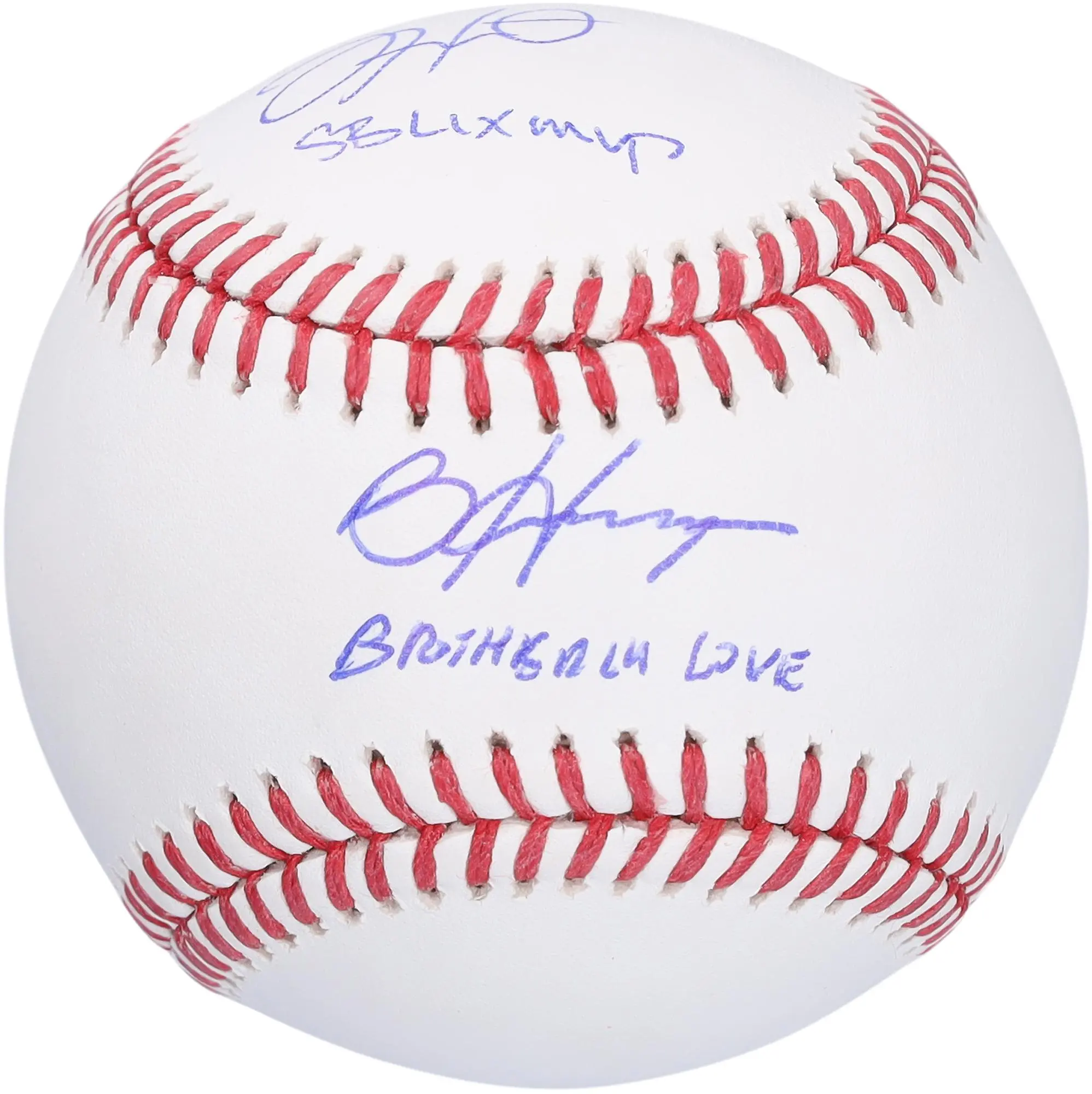 Jalen Hurts and Bryce Harper Autographed Baseball with Multiple Inscriptions - Limited Edition of 10 - Fanatics Authentic Certified