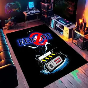 Ghostbusters 19 Animated Print Carpet, Home Living Room, Bedroom, Office Chair Under Carpet, Gift for Family and Friends, Christmas Decorative Carpet
