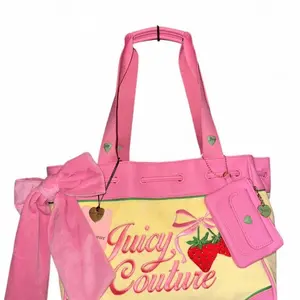 Juicy Couture - Retro yellow strawberry Daydreamer Tote bag.