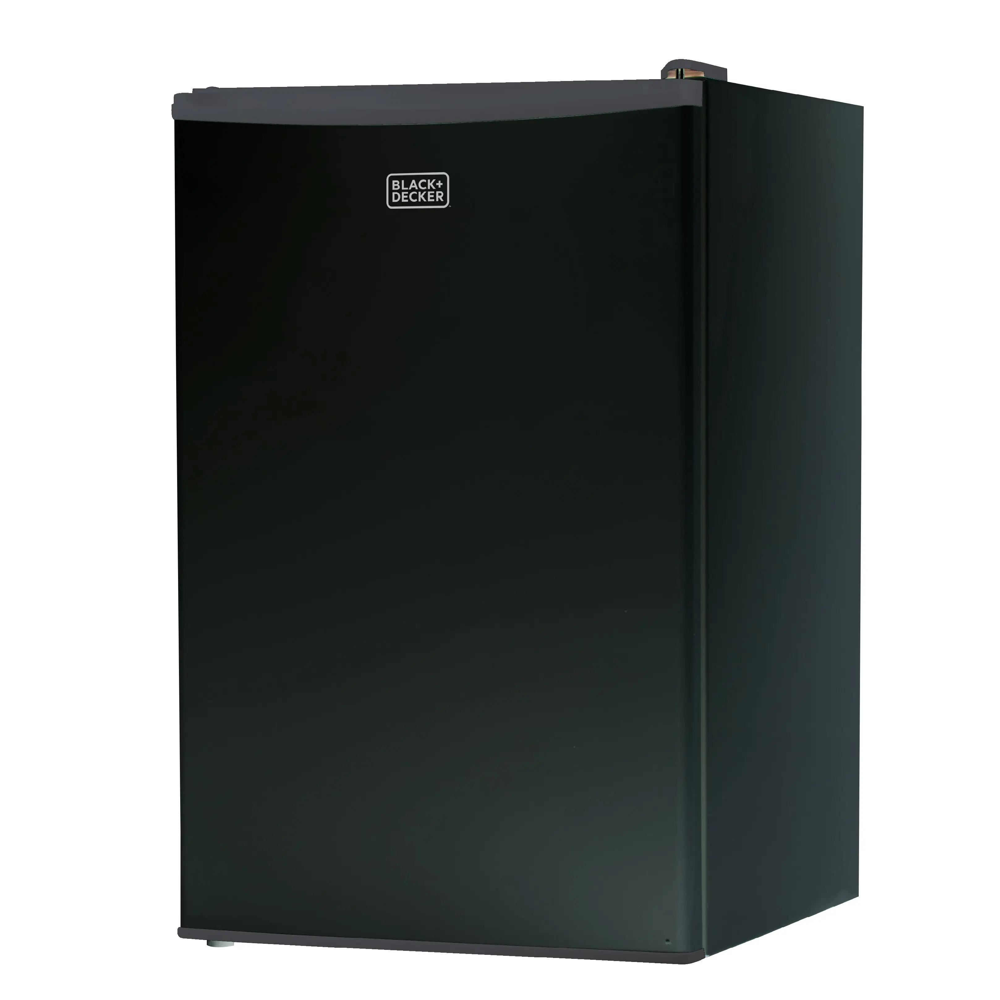 BLACK+DECKER 4.3 Cu. Ft. Compact Refrigerator, ENERGY STAR Certified Small Refrigerator, Single Door Mini Fridge with Chiller Compartment, Personal Fridge for Home or Dorm Room, BCRK43B, Black