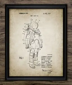 NASA Astronaut Space Suit Wall Art, Printable Astronaut, Space Suit Design, Space Exploration, Outer Space, Home Decor