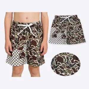 young infant little Baby Boys Camo Drip Hunting Duck Deer Shorts Kids Pockets Southern Bottom with Drawstring Outfit school clothing summer clothes comfortable casual wear