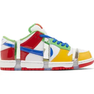 Nike SB Dunk Low eBay Sandy Bodecker - Colorful Sneaker with Red, White, Green, Yellow & Blue Design, Classic Style