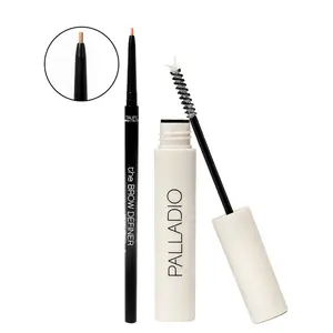 Palladio Brow Define & Hold Set  Laminating Brow Gel + Micro Brow Definer Pencil | Sculpt, Fill & Lock Brows in Place | Natural Finish | Long-Lasting Hold | Easy Everyday Brow Routine | Clean Beauty