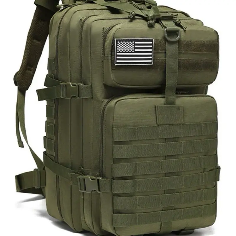 GREEN Tactical Backpack – 50L Waterproof Outdoor Survival Pack