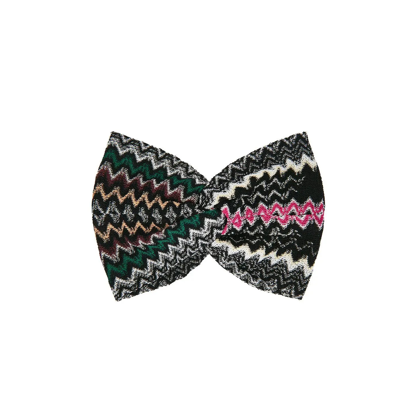 Missoni Headband in Black, Yellow & Blue Chevron Multi 1