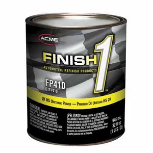 Acme Finish 1 FNHFP410-4 1 qt. High Build 2K Hs Urethane Primer - Gray - 4-1 Mixing