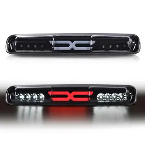 LED Tail Brake Light Cargo Lamp Fit For 99-07 Chevy Silverado / Sierra 1500/2500/3500, Polycarbonate, High Brightness