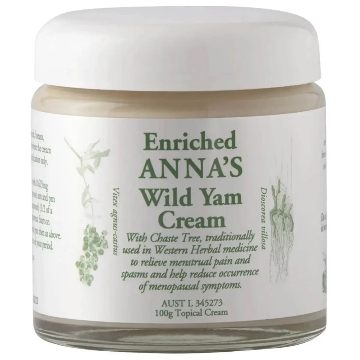 Anna‘s Wild Yam Cream, 100g-Jar — Barbara O’Neill Recommended, 100% Original Authentic
