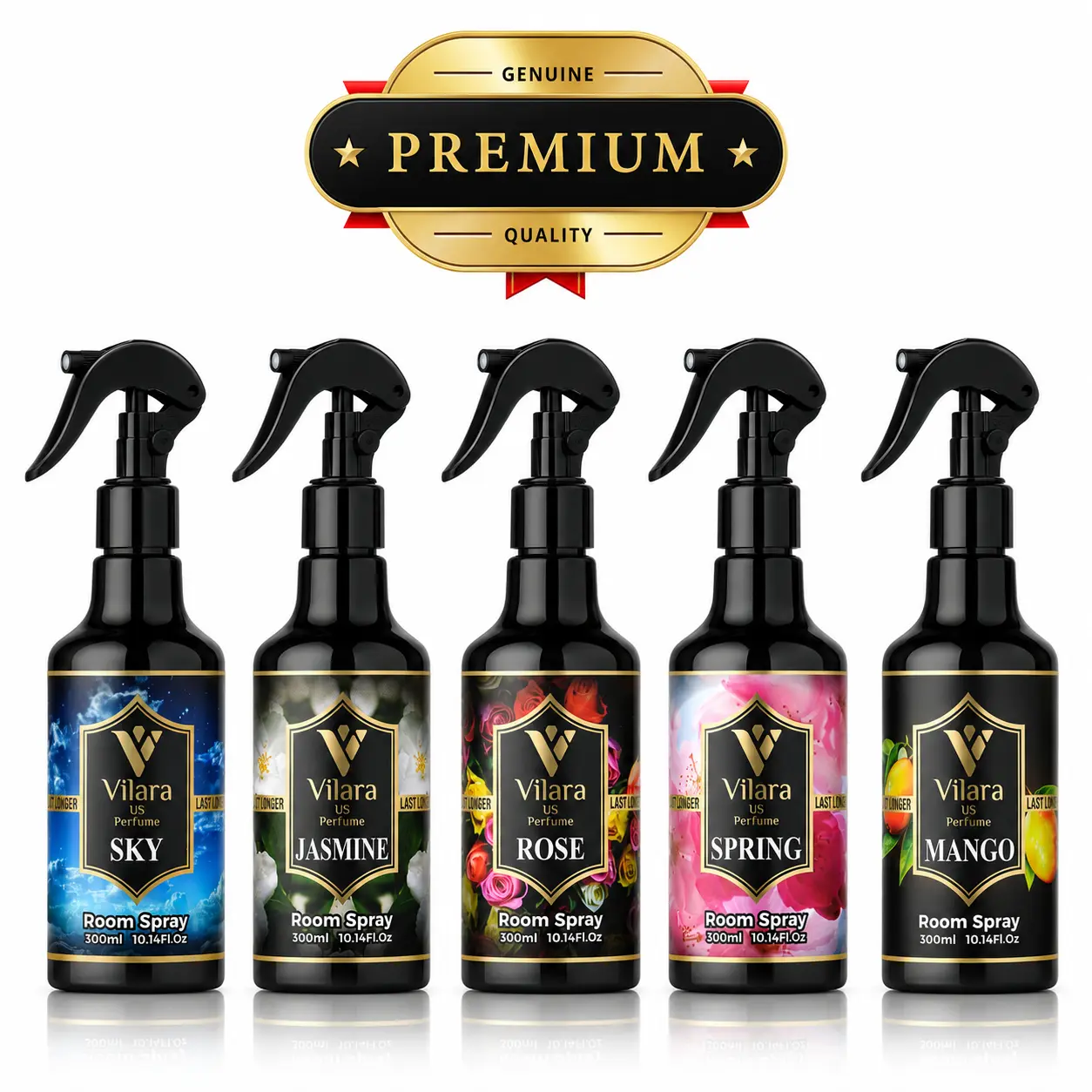 VILARA US PERFUME Best Room Spray 300ML Long-lasting Aromatic Sage Premium Home Fragrance Mist Fresh Scent for Living Room Bedroom Bathroom Office