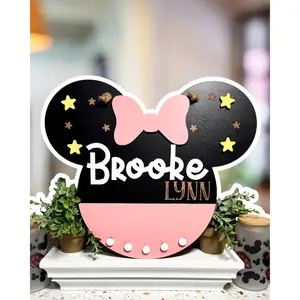 Enchanted Ears | Custom | Girl Mouse Personalized Name Sign