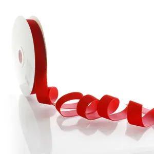 1" Velvet Ribbon for Bows, Gift Wrapping, and Décor