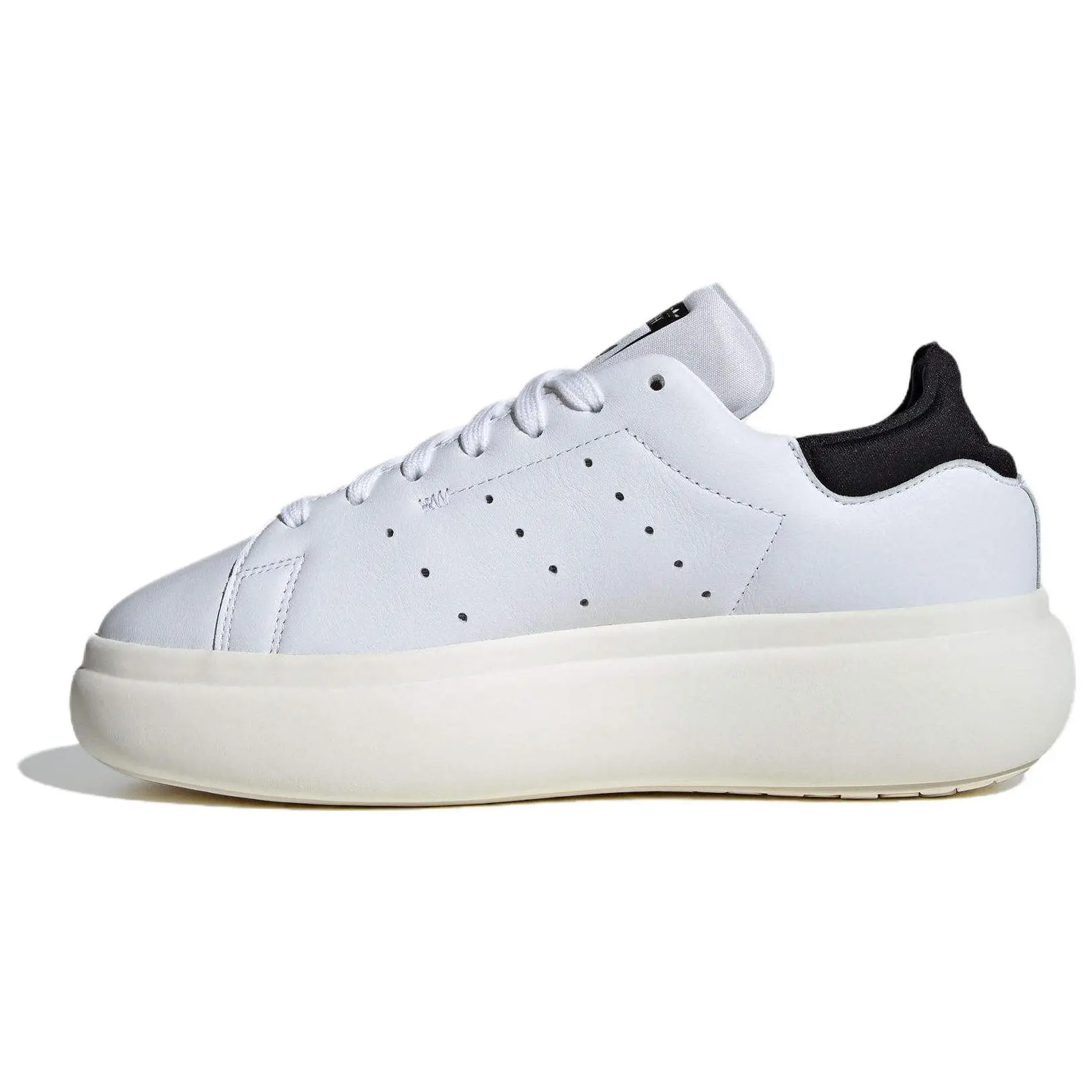 Adidas Women's Stan Smith Platform White Black' Versatile Comfort Low Top Skate Shoes IE0450