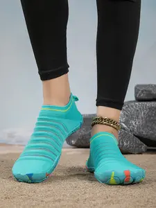 Women's Water Shoes, Lightweight Swim Shoes, One-Step Breathable Wide-Toe Waterproof Barefoot Shoes, Unisex Anti-Slip Minimalist Design, All Season Comfort, Wading Shoes