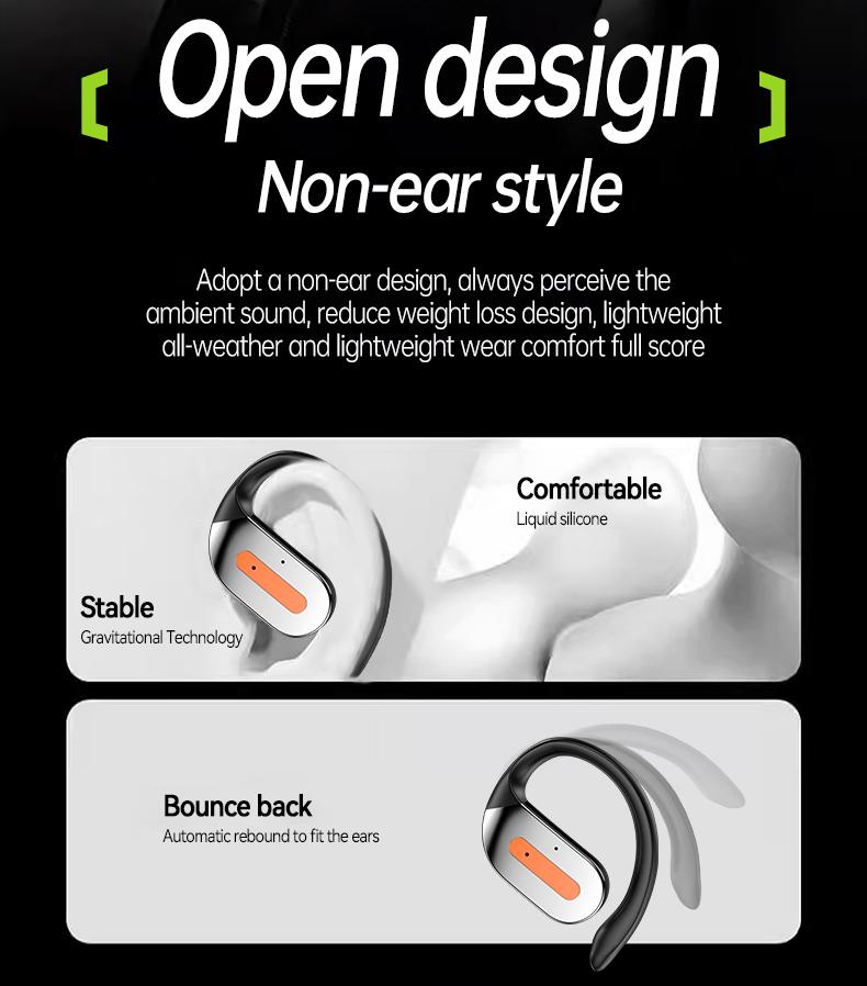 Acer OHR502 Bone Conduction Wireless Wireless Earbuds - New Model Over-Ear Design headset, Long Battery Life, Enhanced Audio Experience for Active Use gaming headset fast charge Electronic Headphone Pink Acer OHR502 Bone Conduction Wireless Wireless Earbuds - New Model Over-Ear Design headset, Long Battery Life, Enhanced Audio Experience for Active Use gaming headset fast charge Electronic Headphone Pink