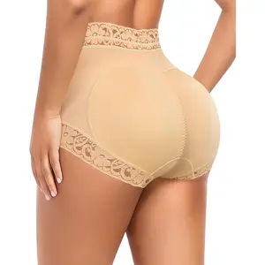 Butt Lifting Padded Panties for Women - Booty Pads Lace Shapewear, Basic Womenswear Underwear