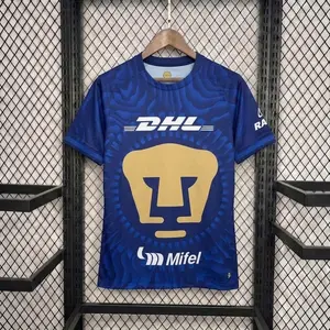 [Hot] - Pumas UNAM 2025-26 Away Soccer Jersey - Full Print Logo