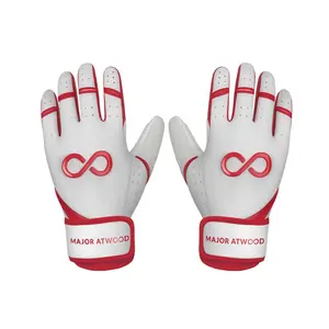 ORIGINAL SERIES RED-WHITE SHORT CUFF PRO PREMIUM 100% 0.9MM AAA AFRICAN GOAT® LEATHER