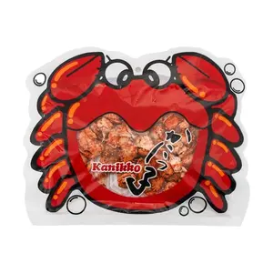 BIG SALE 2026!!!  Okabe Kanikko Fried Japanese Crabs Crunchy Gourmet Snack 2.3oz (65g) Snack Size, 1 bag
