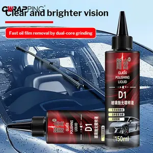 Windshield Polish 150ml Powerful Glass Degreaser for Car Water Stain Remover Window Cleaning Liquid Auto Windshield Polish
