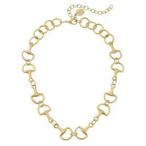 Susan Shaw Gold Horse Bit Necklace