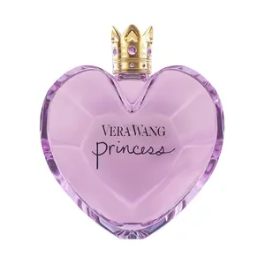 Vera Wang Princess Eau de Toilette 3.4 fl oz - Heart-Shaped Bottle with Gold Crown, Apple Quava & Vanilla Scent, Long Lasting Fragrance for Women, Travel Size Floral Sweet