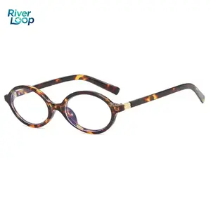 Vintage Oval Flat-Top Sunglasses, Unisex Small Retro Frame, Blue Light Blocking AC Lens, PC Frame, Universal Fit, High-Quality Fashion Eyewear, Blue Light Blocking Lens