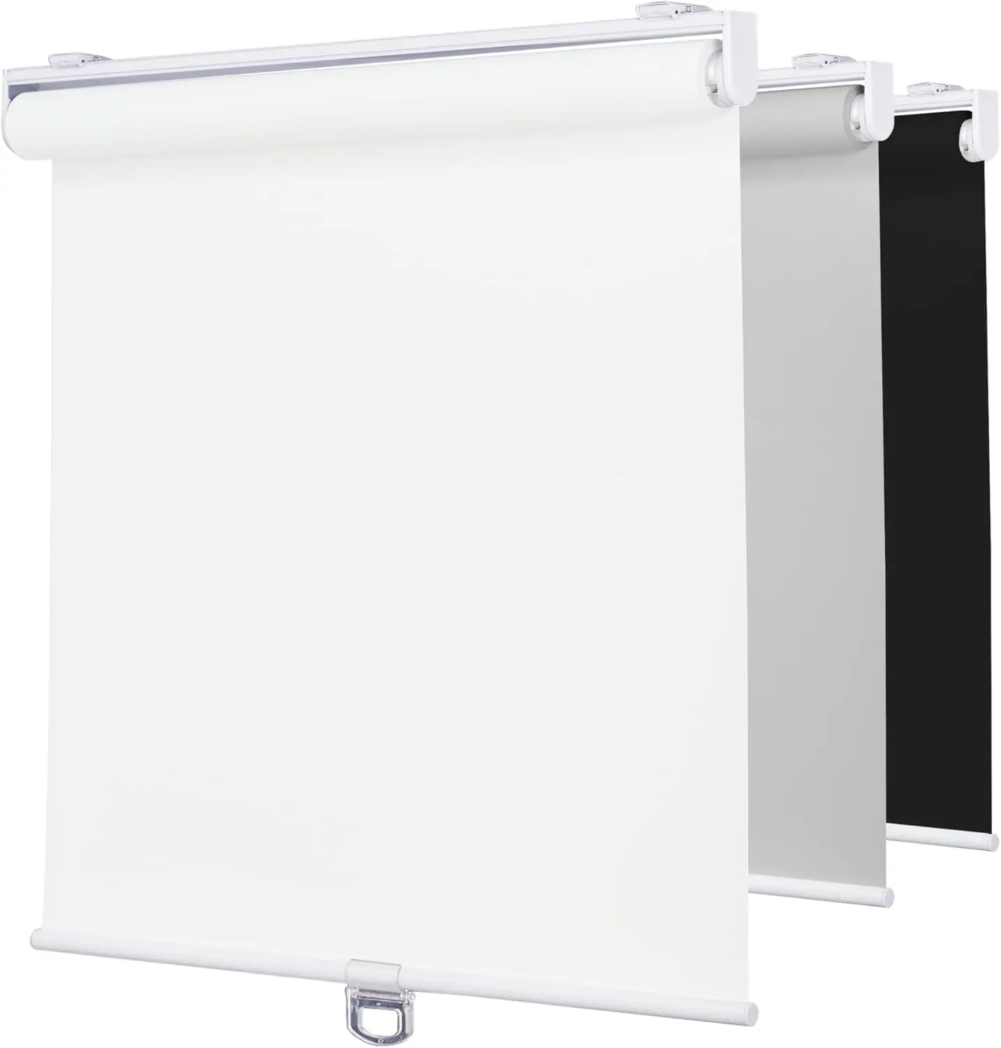 Deconovo Cordless Blackout Roller Blinds - 100% Blackout Window Cover, Anti-Ultraviolet, Waterproof Fabric, No Drill Blinds, Easy-to-Install, Hand Wash Only, for Bathroom Windows & Doors, Curtain Alternative