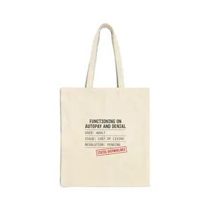 Functioning on Autopay and Denial Tote | cost of living crisis, budget humor