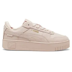 PUMA Womens Carina Street Suede Platform Sneakers Shoes Casual - Pink