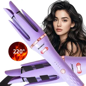 Bluimon Fully Automatic Hair Curling Iron 32mm Negative Ion Curl Wand 4 Modes Temperatures for Women Comfortable Styling Tool Home Use