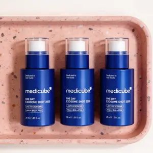 Medicube One Day Exosome Shot 2000 Serum, Instant Smooth Skin Triple Acid Serum with Lacto Exosome, Pore Refining & Brightening Treatment