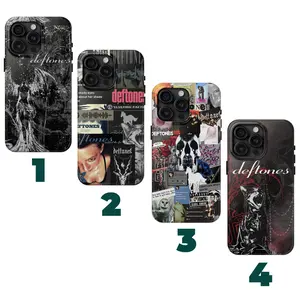 4 Styles Deftones Vintage Collage Collection Phone Case, Be quiet and drive lyrics, Music Cover, White Pony, Adrenaline, Around The Fur Cat, Diamond Eyes