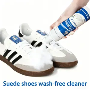 Genuine Suede Shoe Cleaner Foam, Gentle Formula Deep Clean Nubuck Leather Shoes, Includes Brush for Efficient Cleaning, Sneaker Cleaning Kit, Footwear Cleaner