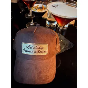 Let's Chug Espresso Martinis - Brown Corduroy Trucker Hat